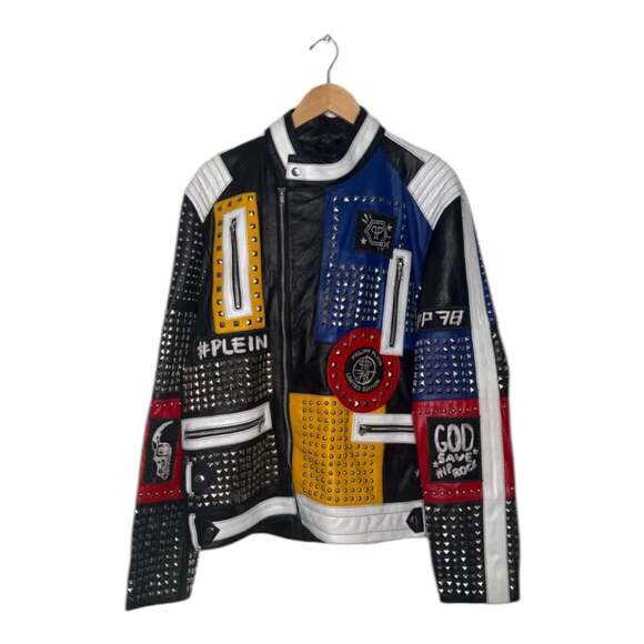 Philipp Plein Other - Hand Crafted Multi Color Silver Studded Genuine Leather ..., $470*